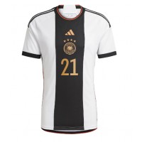 Koszulka piłkarska Niemcy Ilkay Gundogan #21 Strój Domowy MŚ 2022 tanio Krótki Rękaw